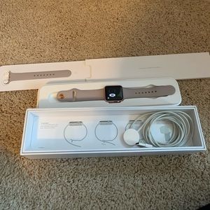 Rose gold Apple Watch